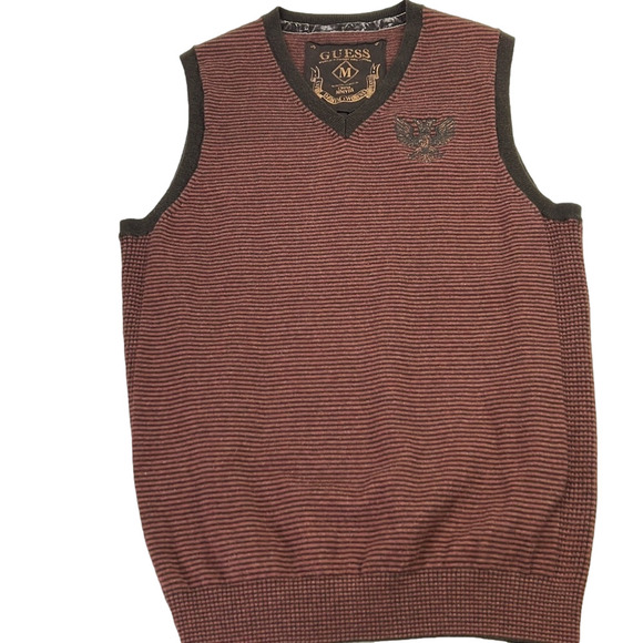 Guess Unisex Striped Vest size Medium - Picture 1 of 8